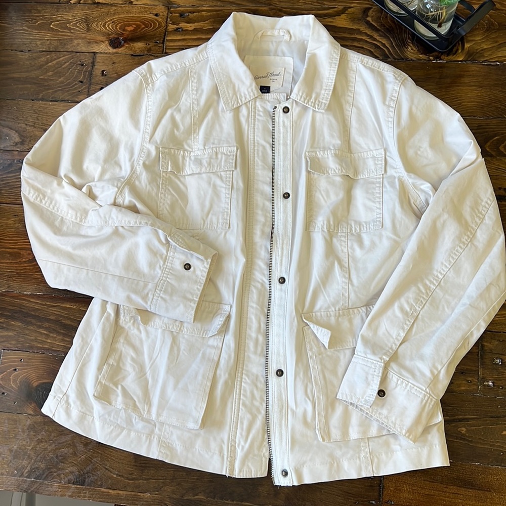 White denim jacket